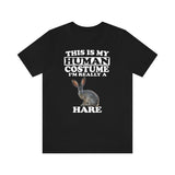 This Is My Human Costume I'm Really A Hare Shirt, Hare Lover Shirt, Hare Shirt, Rabbit Funny Gift, Animal Shirt Image 3