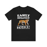 Easily Distracted By Tigers Shirt, Tiger Lover Shirt, Tiger Shirt, Tiger Lover Gift, Tiger Boy Girl Shirt Image 1