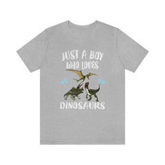 Just A Boy Who Loves Dinosaur Shirt - dinosaur print design