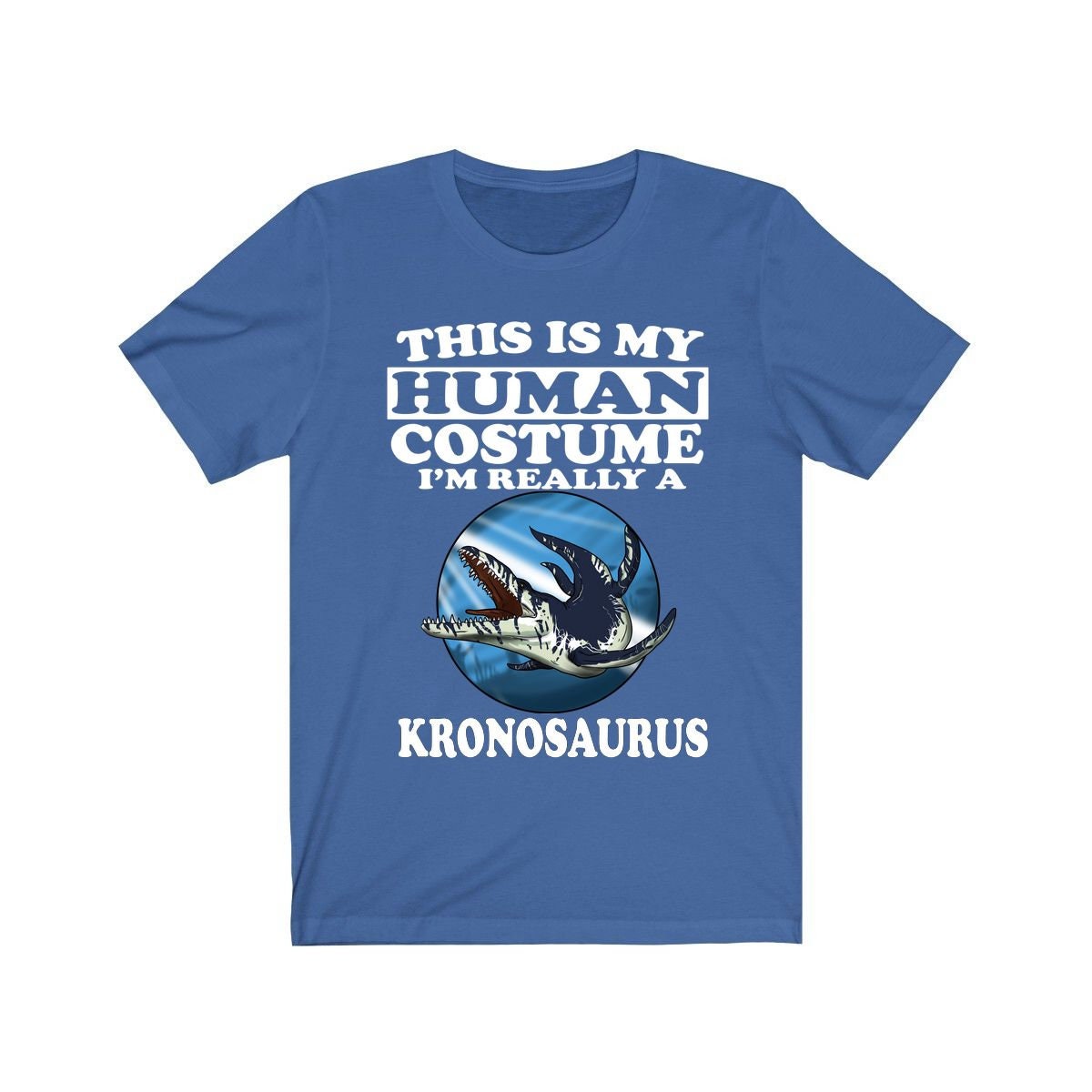 This Is My Human Costume I'm Really A Kronosaurus Dinosaur Shirt, Kronosaurus Lover Shirt, Dinosaur Shirt, Dinosaur Funny Gift, Animal Shirt Image 2