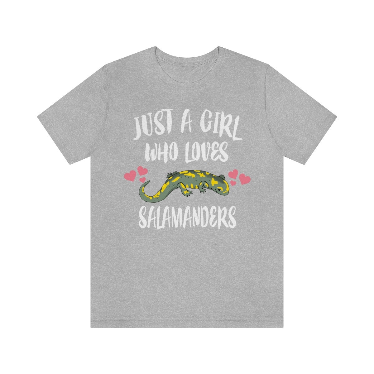Just A Girl Who Loves Salamanders Shirt, Salamander Lover Shirt, Lizard Shirt, Animal Lover Shirt, Adult Toddler Infant Kids Gift T-Shirt Image 2