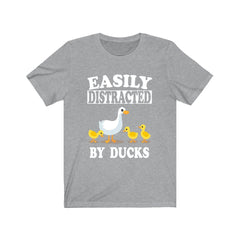 Easily Distracted By Ducks T-Shirt - duck print design