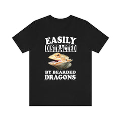 Easily Distracted By Bearded Dragons Shirt, Bearded Dragon Lover Shirt, Bearded Dragon Shirt, Bearded Dragon Lover Gift, Boy Girl Shirt Image 1