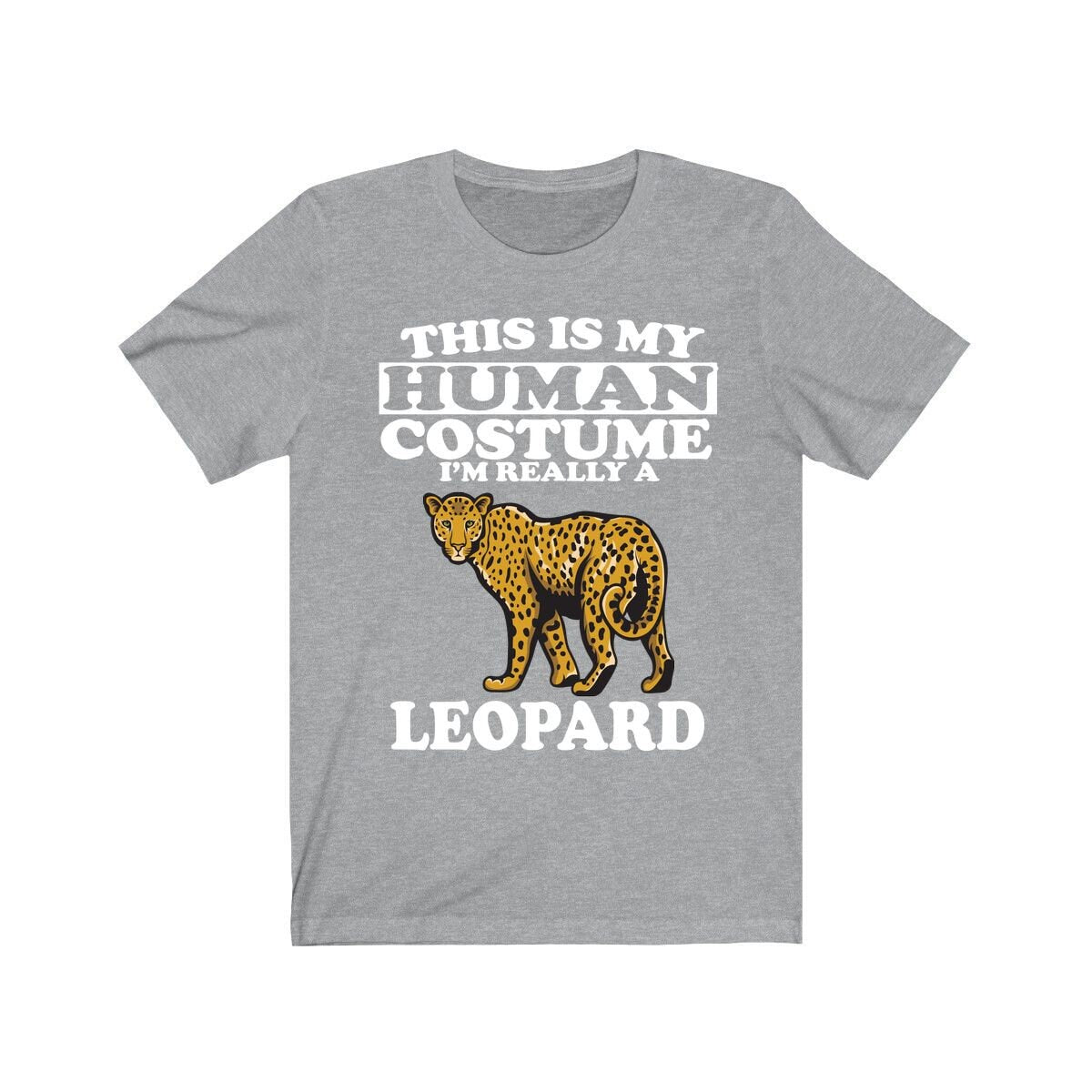 This Is My Human Costume I'm Really A Leopard Shirt, Leopard Lover Shirt, Leopard Shirt, Leopard Funny Gift, Animal Adult Kids Shirt Image 3