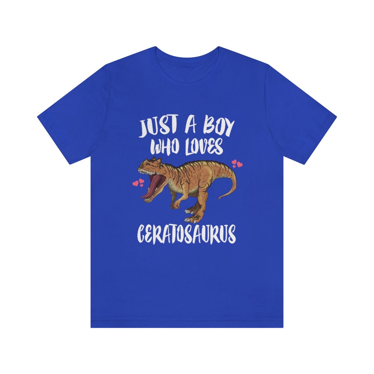 Just A Boy Who Loves Ceratosaurus Dinosaur Shirt, Ceratosaurus Lover Shirt, Ceratosaurus Shirt, Dinosaur Lover Shirt, Dinosaurs Adult Kids Image 3