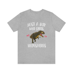 Just A Boy Who Loves Mapusaurus Dinosaur Shirt - Mapusaurus print design