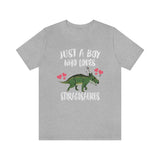 Just A Boy Who Loves Styracosaurus Dinosaur Shirt, Styracosaurus Lover Shirt, Styracosaurus Shirt, Dinosaur Lover Shirt, Adult Kids Image 2