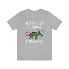 Just A Boy Who Loves Styracosaurus Dinosaur Shirt - Styracosaurus print design