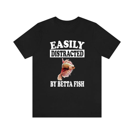 Easily Distracted By Betta Fish Shirt - betta fish print design