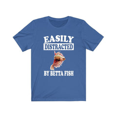 Easily Distracted By Betta Fish Shirt - betta fish print design