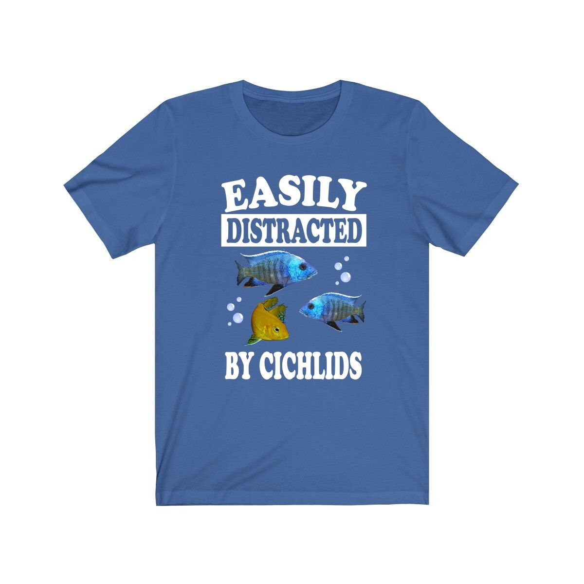 Easily Distracted By Cichlids Fish Shirt, Cichlids Lover Shirt, Cichlids Shirt, Cichlids Lover Gift, Boy Girl Shirt Image 2