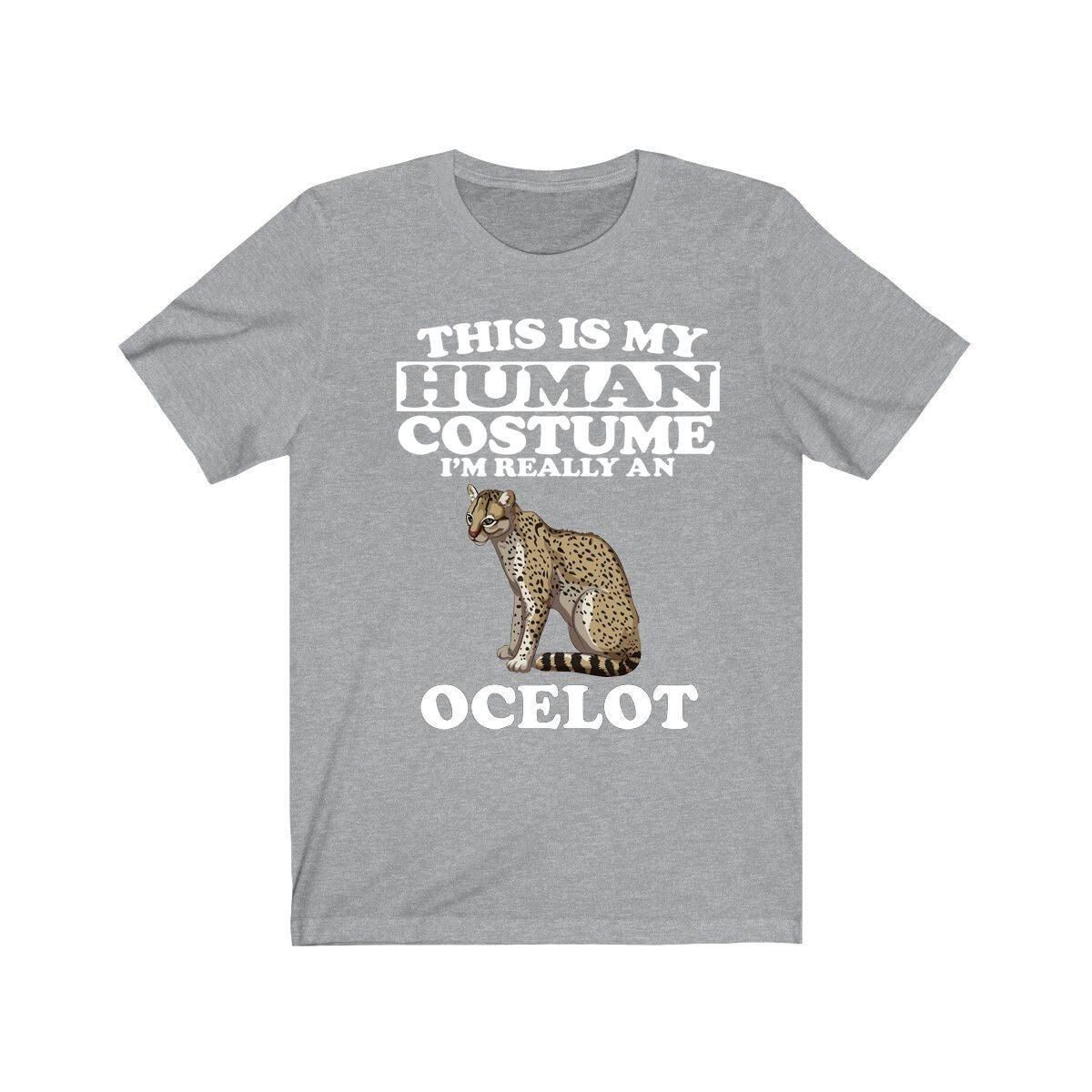 This Is My Human Costume I'm Really A Ocelot Cat Shirt, Ocelot Lover Shirt, Ocelot Shirt, Ocelot Funny Gift, Animal Adult Kids Image 3