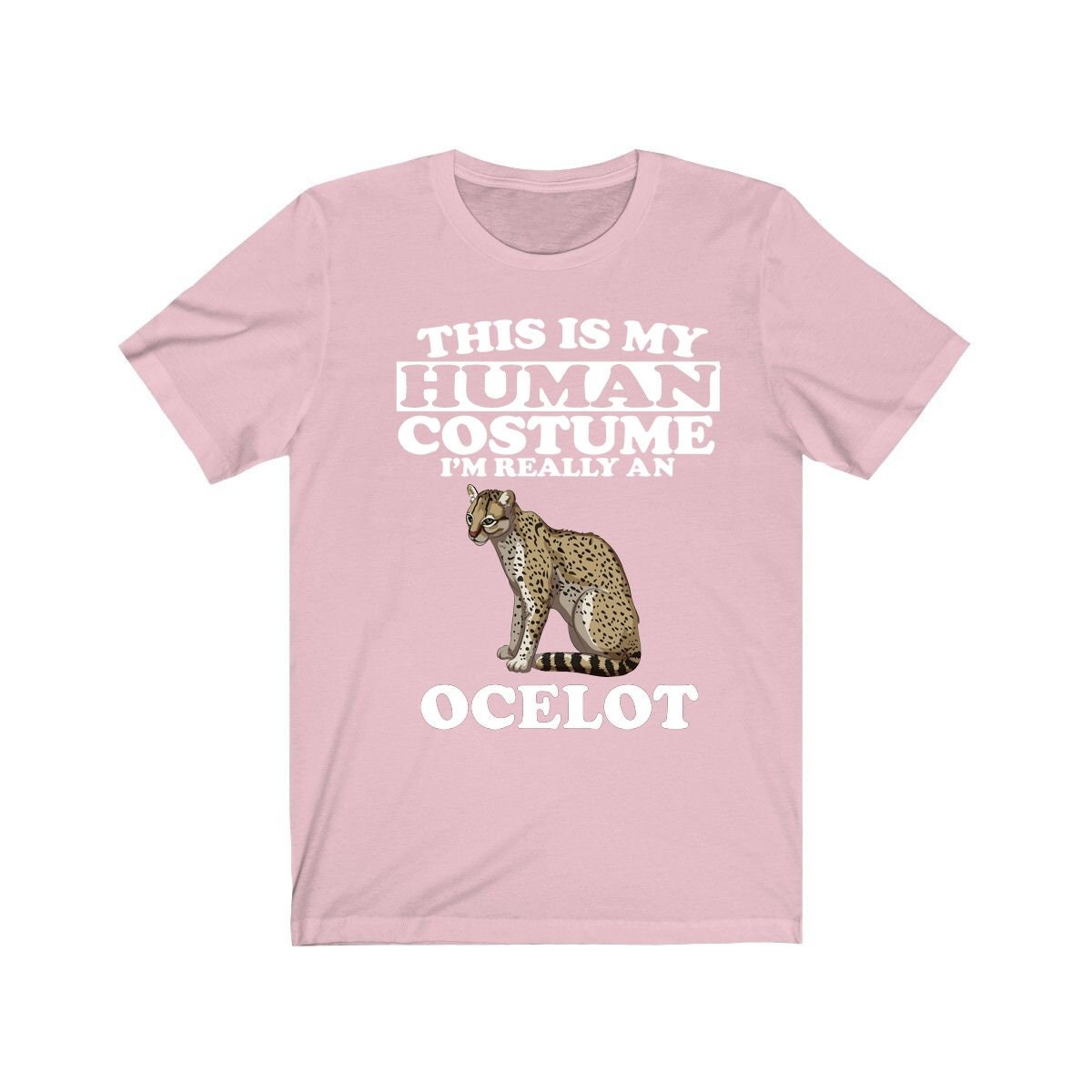 This Is My Human Costume I'm Really A Ocelot Cat Shirt, Ocelot Lover Shirt, Ocelot Shirt, Ocelot Funny Gift, Animal Adult Kids Image 4