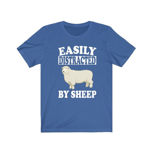 Easily Distracted By Sheep T-Shirt - sheep print design