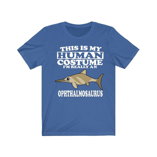 This Is My Human Costume I'm Really An Ophthalmosaurus Dinosaur Shirt, Dinosaur Lover Shirt, Dinosaur Funny Gift, Animal Adult Kids Image 2