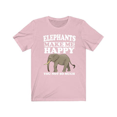 Elephants Make Me Happy Shirt - elephant print design