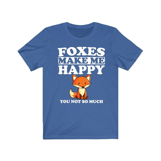 Foxes Make Me Happy T-Shirt - fox print design
