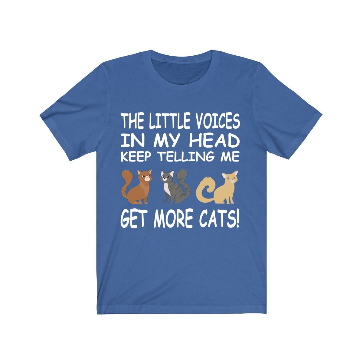 Little Voices Keep Telling Me Get More Cats Shirt, Cat Lover Shirt, Cat Shirt, Cat Lover Gift, Cat Boy Girl Shirt Image 2