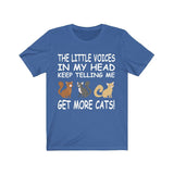 Little Voices Keep Telling Me Get More Cats Shirt, Cat Lover Shirt, Cat Shirt, Cat Lover Gift, Cat Boy Girl Shirt Image 2