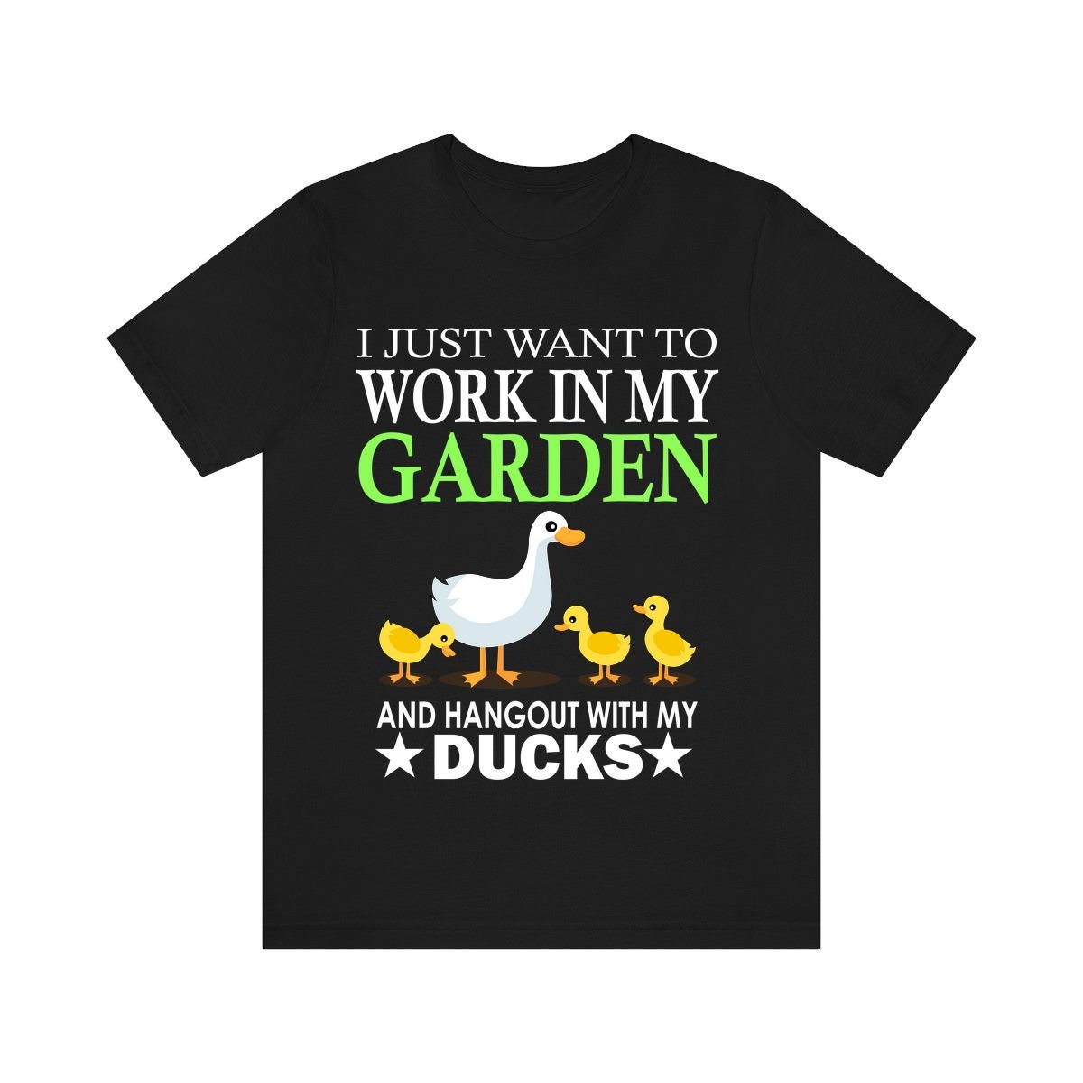 Work In My Garden Hang Out With My Ducks Shirt, Duck Lover Shirt, Duck Shirt, Duck Lover Gift, Duck Boy Girl Shirt Image 1