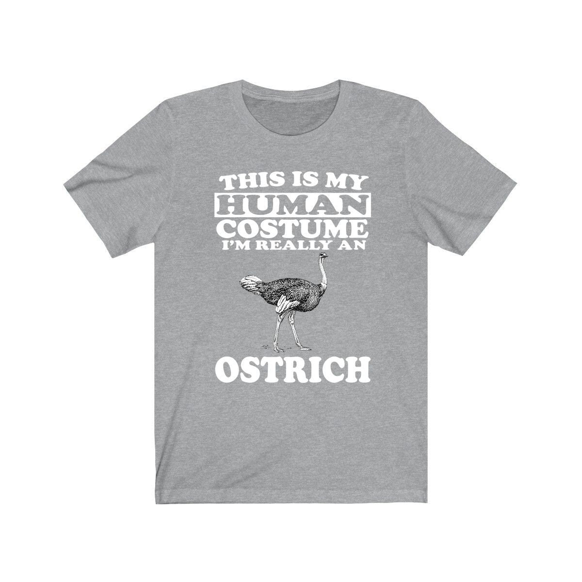 This Is My Human Costume I'm Really An Ostrich Bird Shirt, Ostrich Lover Shirt, Birding Shirt, Bird Funny Gift, Animal Adult Kids Image 3