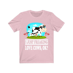 I Just Love Cows T-Shirt - cow print design