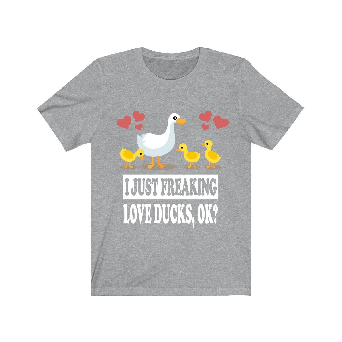 I Just Freaking Love Ducks Ok Shirt, Duck Lover Shirt, Duck Shirt, Duck Lover Gift, Duck Boy Girl T-Shirt Image 3