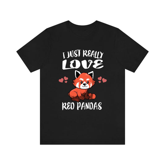 I Really Love Red Pandas T-Shirt - red panda print design