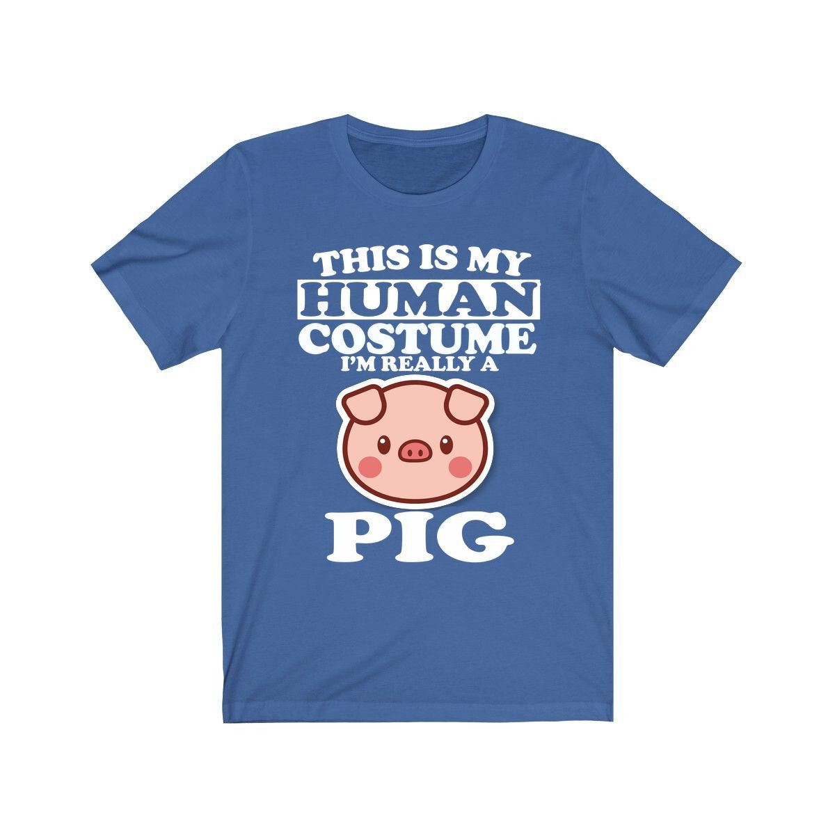 This Is My Human Costume I'm Really A Pig Shirt, Pig Lover Shirt, Pig Shirt, Pig Funny Gift, Animal Adult Kids Image 2