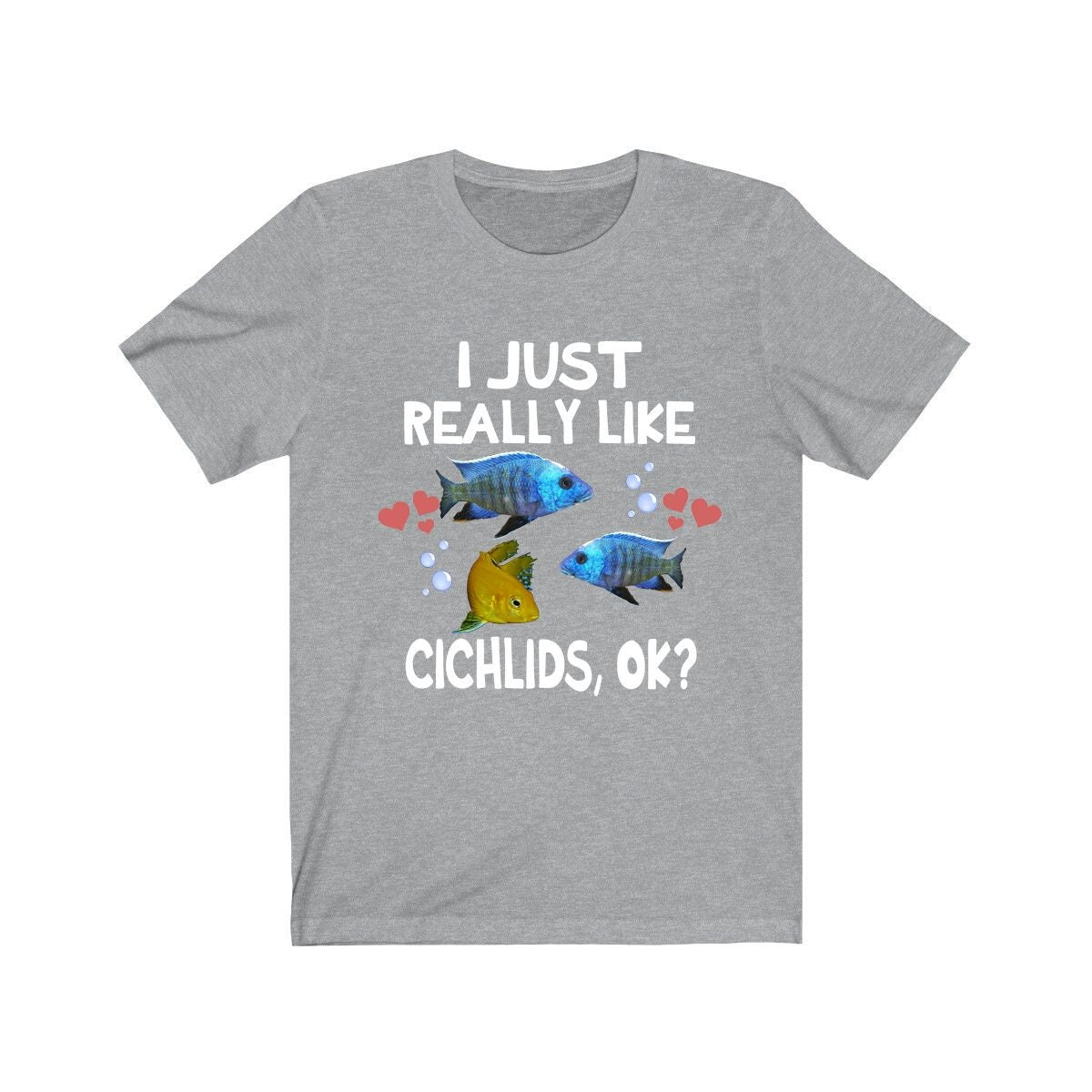 I Just Really Like Cichlids Shirt, Cichlid Lover Shirt, Cichlid Fish Shirt, Cichlid Shirt, Cichlid Lover Gift, Cichlid Boy Girl T-Shirt Image 3