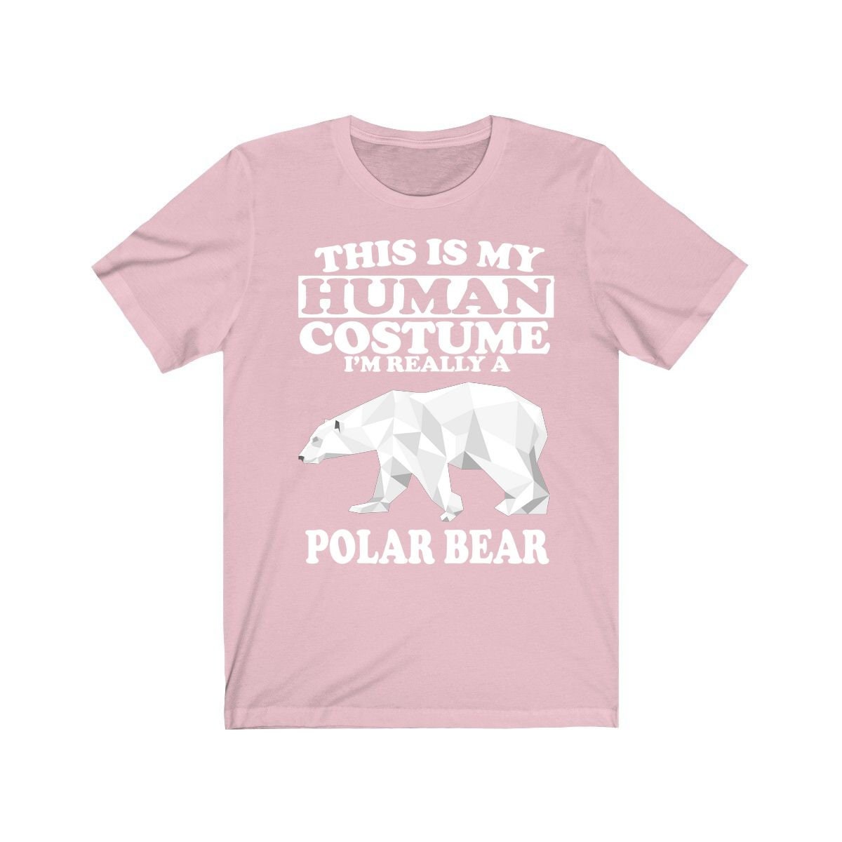 This Is My Human Costume I'm Really A Polar Bear Shirt, Polar Bear Lover Shirt, Polar Bear Shirt, Polar Bear Funny Gift, Animal Adult Kids Image 4