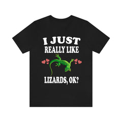 I just really like lizards reptile keeper pet lover tee