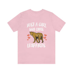 Just A Girl Who Loves Leopards Shirt - leopard print design