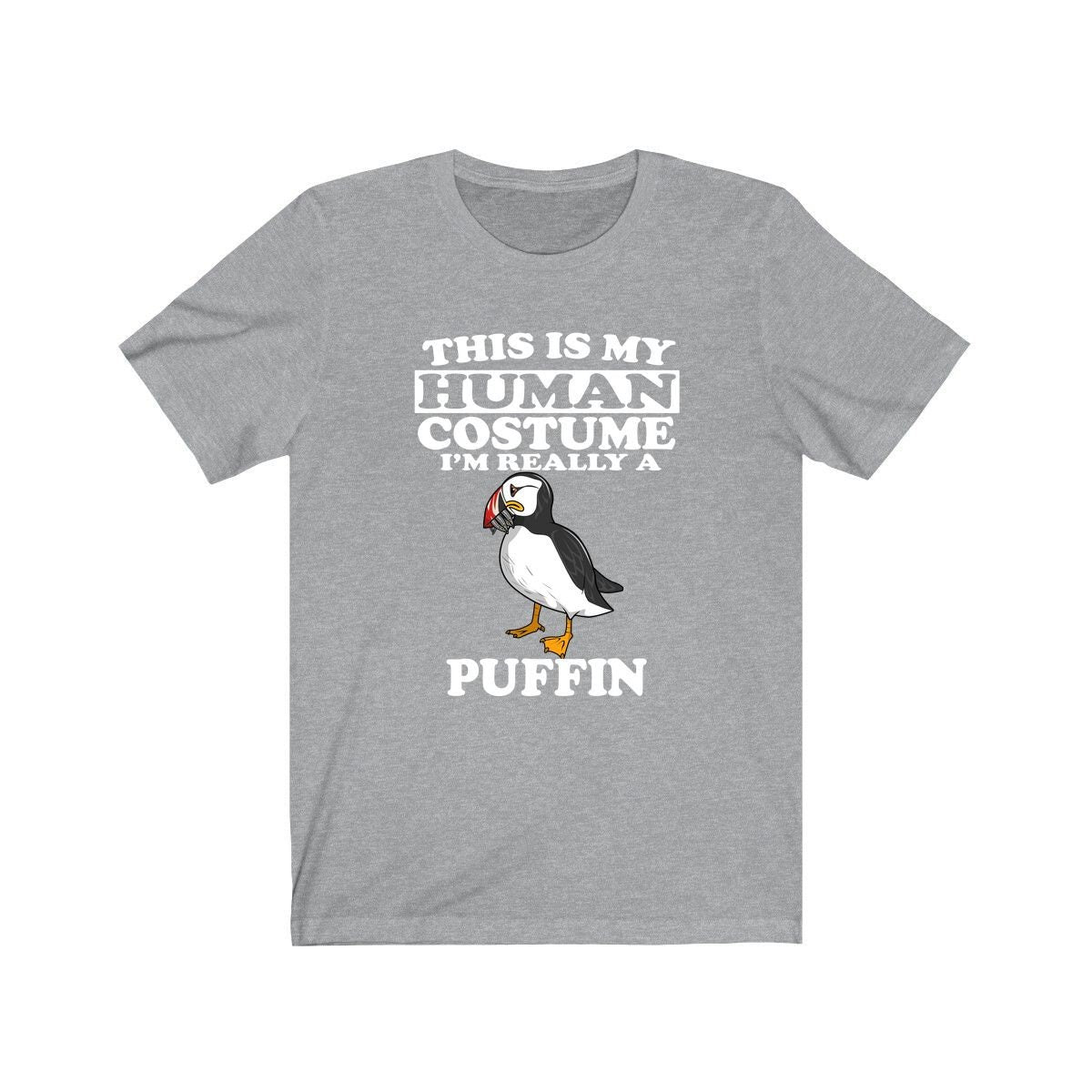 This Is My Human Costume I'm Really A Puffin Bird Shirt, Puffin Lover Shirt, Birding Shirt, Bird Funny Gift, Animal Adult Kids Image 1