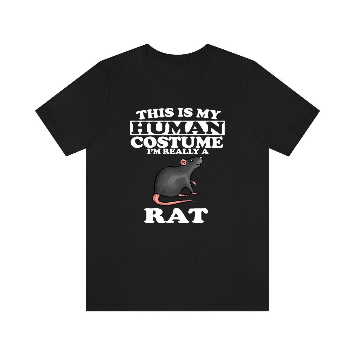 This Is My Human Costume I'm Really A Rat Shirt, Rat Lover Shirt, Rat Shirt, Rat Funny Gift, Animal Adult Kids Shirt Image 2