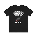 This Is My Human Costume I'm Really A Rat Shirt, Rat Lover Shirt, Rat Shirt, Rat Funny Gift, Animal Adult Kids Shirt Image 2