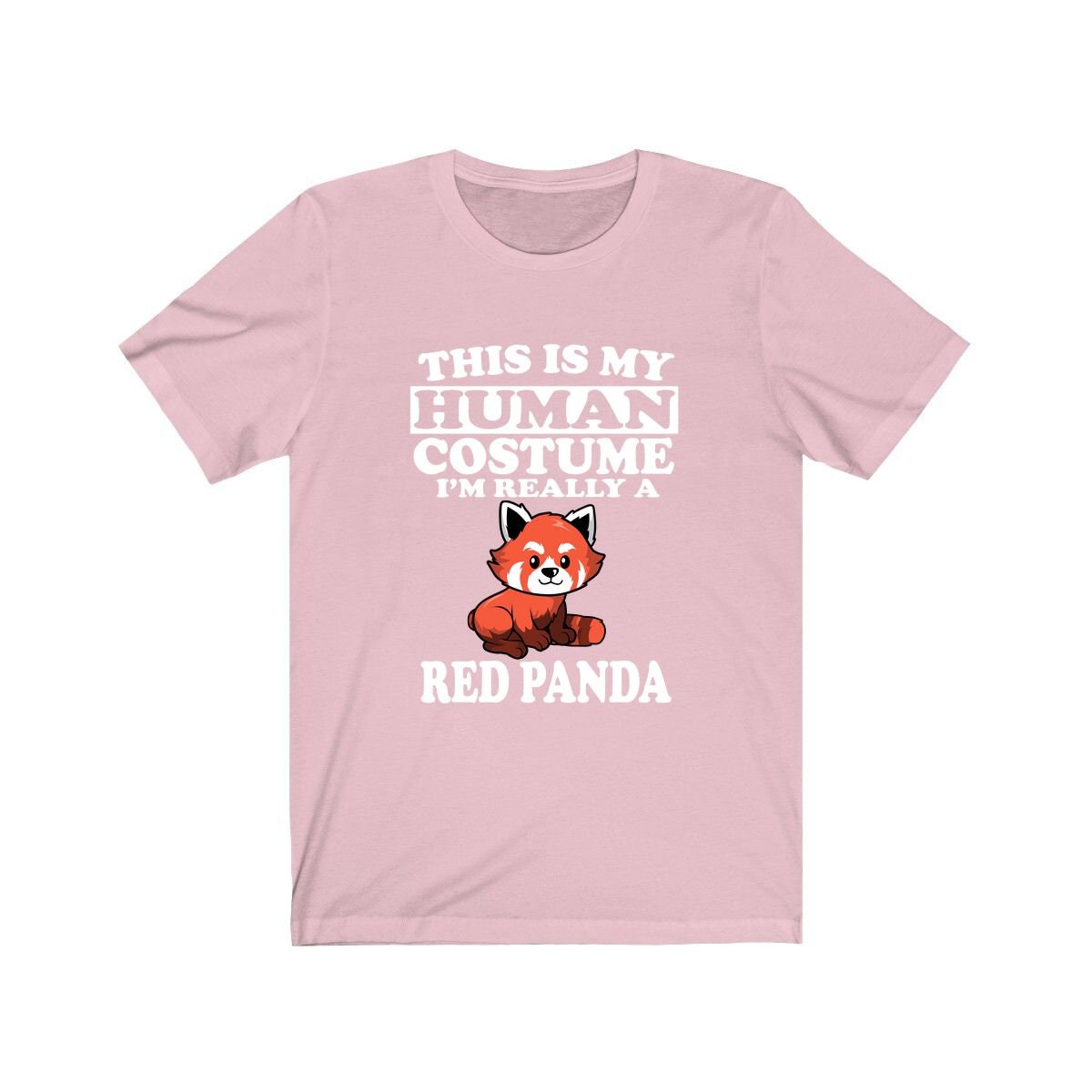 This Is My Human Costume I'm Really A Red Panda Shirt, Red Panda Lover Shirt, Red Panda Shirt, Red Panda Funny Gift, Animal Adult Kids Shirt Image 4