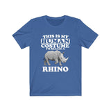 This Is My Human Costume I'm Really A Rhino Shirt, Rhino Lover Shirt, Rhino Shirt, Rhino Funny Gift, Adult Kids Shirt Image 2