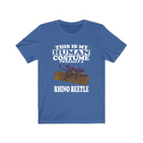 This Is My Human Costume I'm Really A Rhino Beetle Shirt, Rhino Beetle Lover Shirt, Beetle Shirt, Rhino Funny Gift, Adult Kids Shirt Image 2