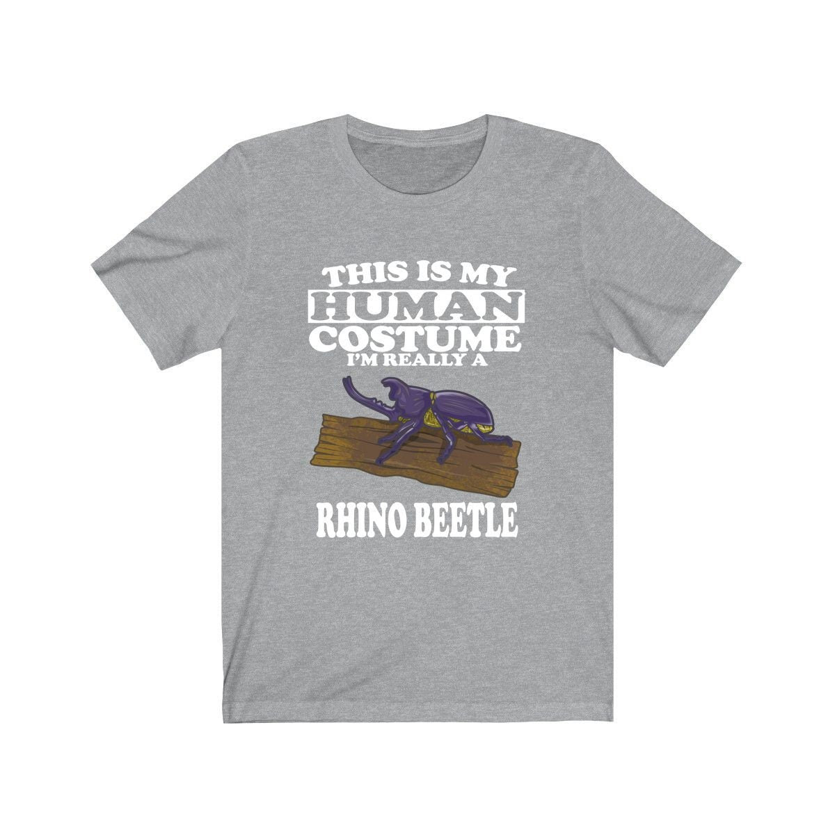 This Is My Human Costume I'm Really A Rhino Beetle Shirt, Rhino Beetle Lover Shirt, Beetle Shirt, Rhino Funny Gift, Adult Kids Shirt Image 3