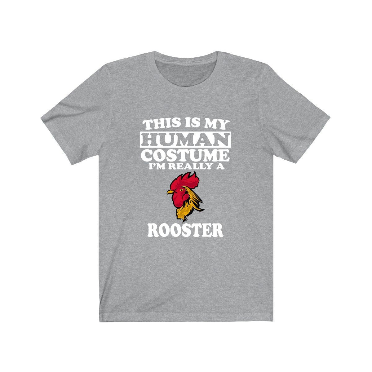This Is My Human Costume I'm Really A Rooster Bird Shirt, Rooster Lover Shirt, Rooster Shirt, Chicken Funny Gift, Adult Kids Shirt Image 3