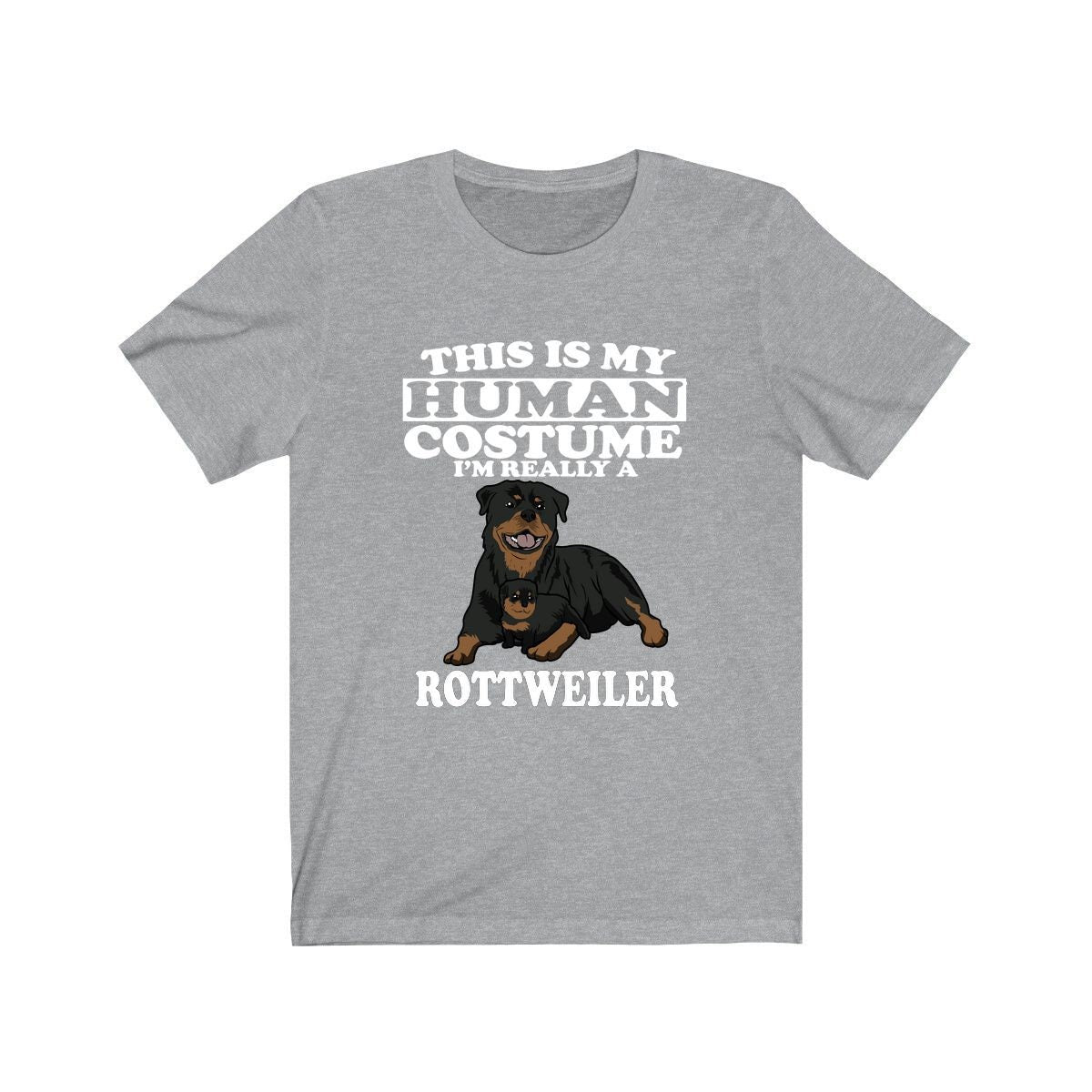 This Is My Human Costume I'm Really A Rottweiler Dog Shirt, Rottweiler Lover Shirt, Rottweiler Shirt, Dog Funny Gift, Adult Kids Shirt Image 3