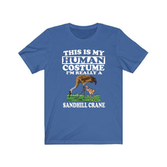 This is my human costume sandhill crane funny wetland bird tee