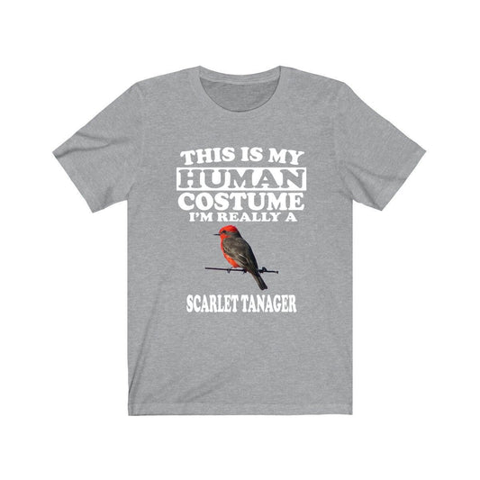 This Is My Human Costume I'm Really A Scarlet Tanager Shirt - Scarlet Tanager print