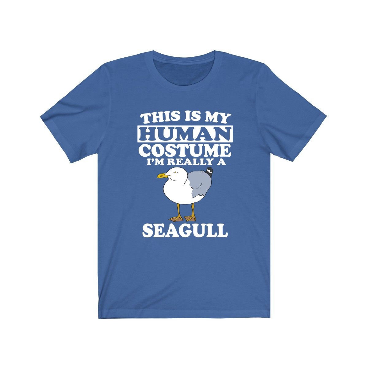 This Is My Human Costume I'm Really A  Seagull Shirt,  Seagull Lover Shirt, Birding Shirt, Bird Funny Gift, Adult Kids Shirt Image 2