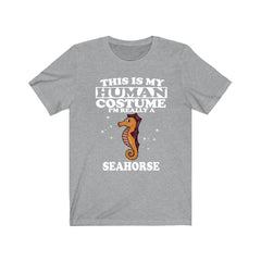This Is My Human Costume I'm Really A Seahorse Shirt - seahorse print design