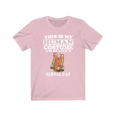 This Is My Human Costume I'm Really A Serval Cat Shirt - serval print design
