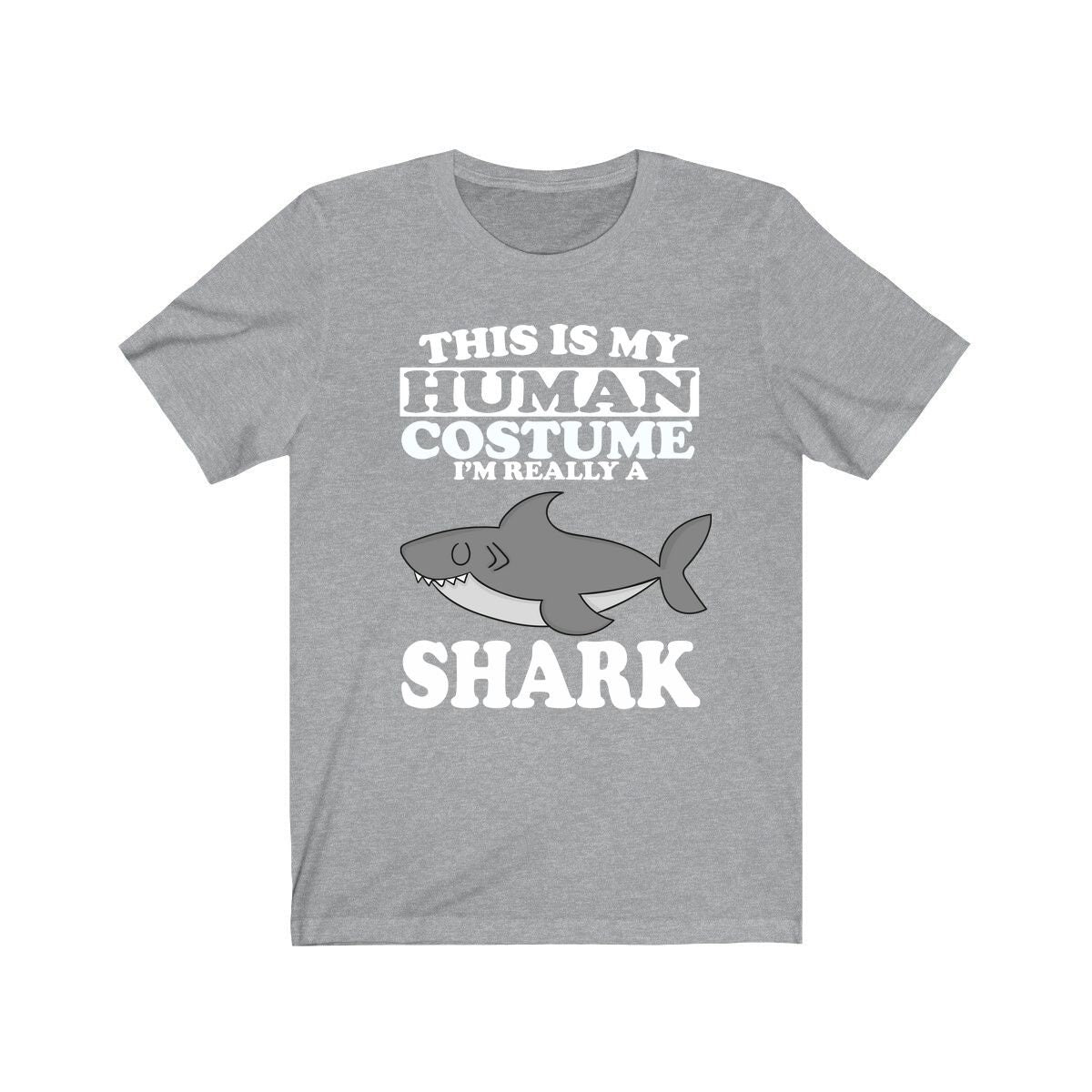 This Is My Human Costume I'm Really A Shark Shirt, Shark Lover Shirt, Shark Shirt, Shark Funny Gift, Adult Kids Shirt Image 3