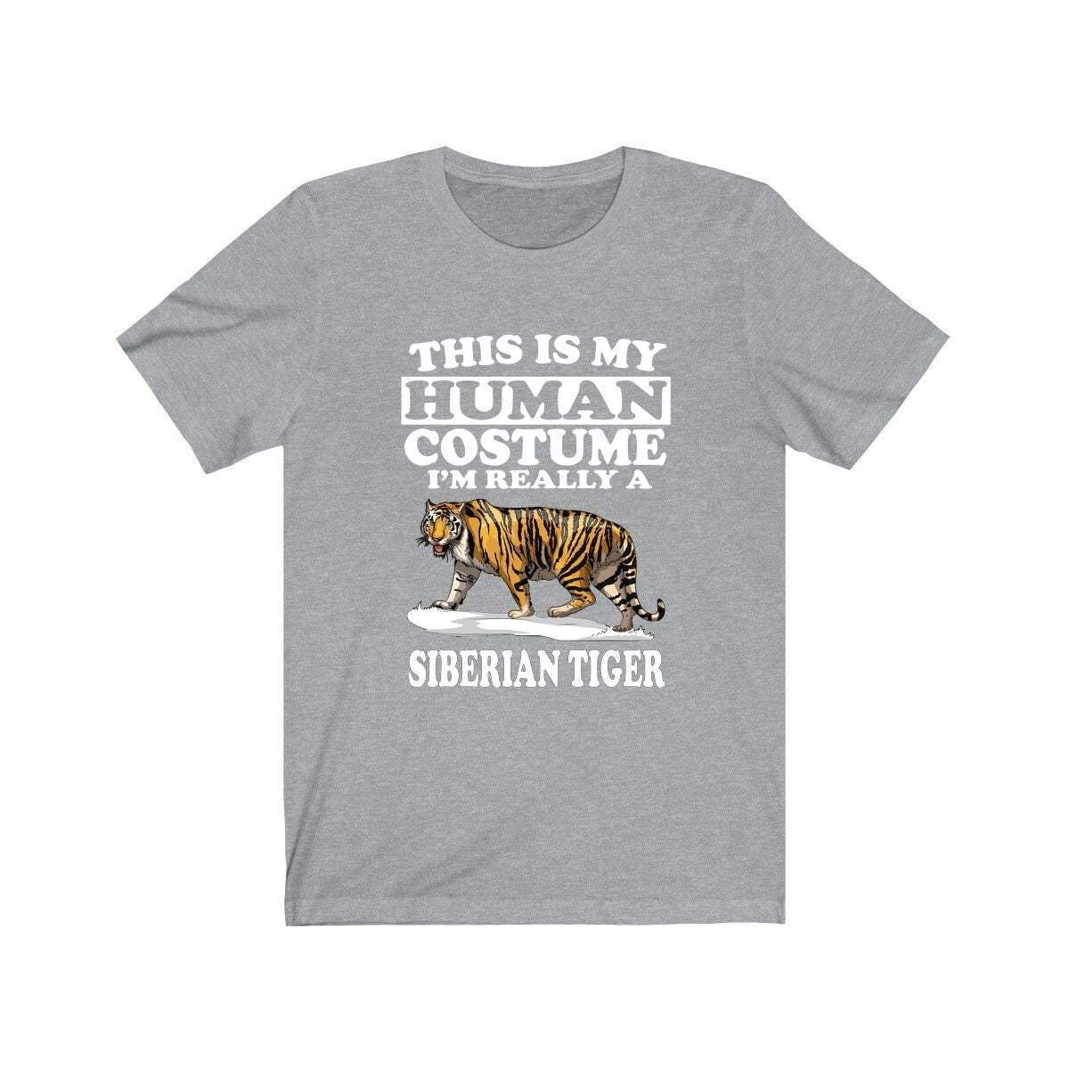 This Is My Human Costume I'm Really A Siberian Tiger Shirt, Siberian Tiger Lover Shirt, Tiger Shirt, Tiger Funny Gift, Adult Kids Shirt Image 3