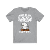 This Is My Human Costume I'm Really A Snow Owl Bird Shirt, Snow Owl Lover Shirt, Snow Owl Shirt, Birding Funny Gift, Animal Adult Kids Image 3
